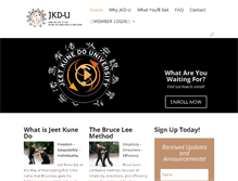 Tablet Screenshot of jeetkunedouniversity.com